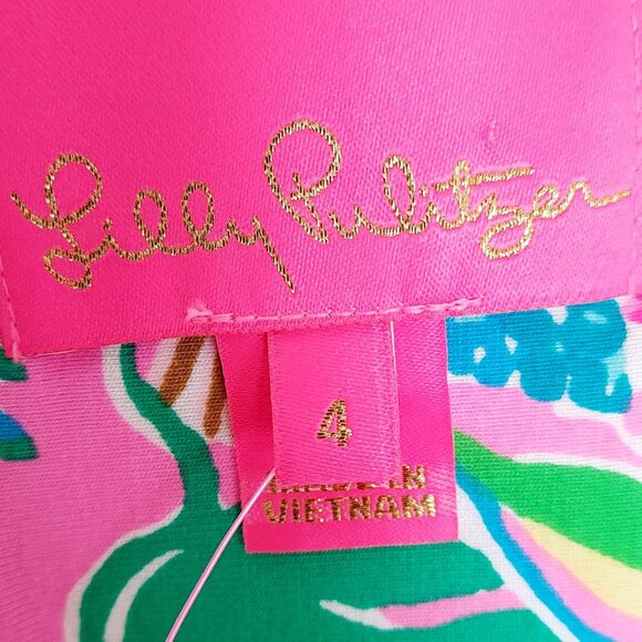 Lilly Pulitzer Women’s Verona Flutter Sleeve Maxi Dress Havana Pink Size 4 - Picture 12 of 14